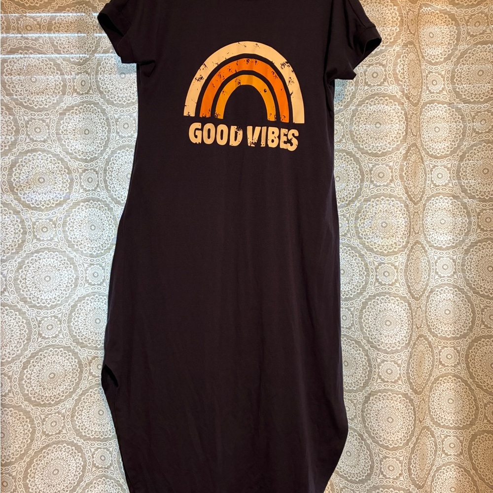 Good Vibes Black Maxi Dress